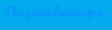 Image with Font Color 0B93FF and Background Color 00ABEC